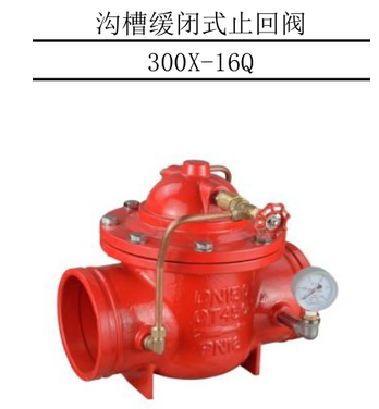 300X沟槽缓闭止回阀