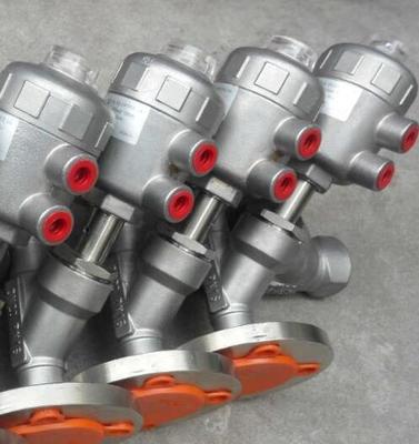 JF2000全不锈钢法兰气动角座阀