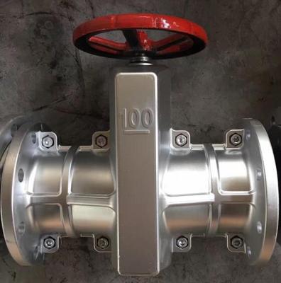 GJ41X铝合金管夹阀