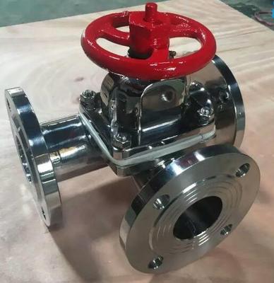 G49J三通衬胶隔膜阀